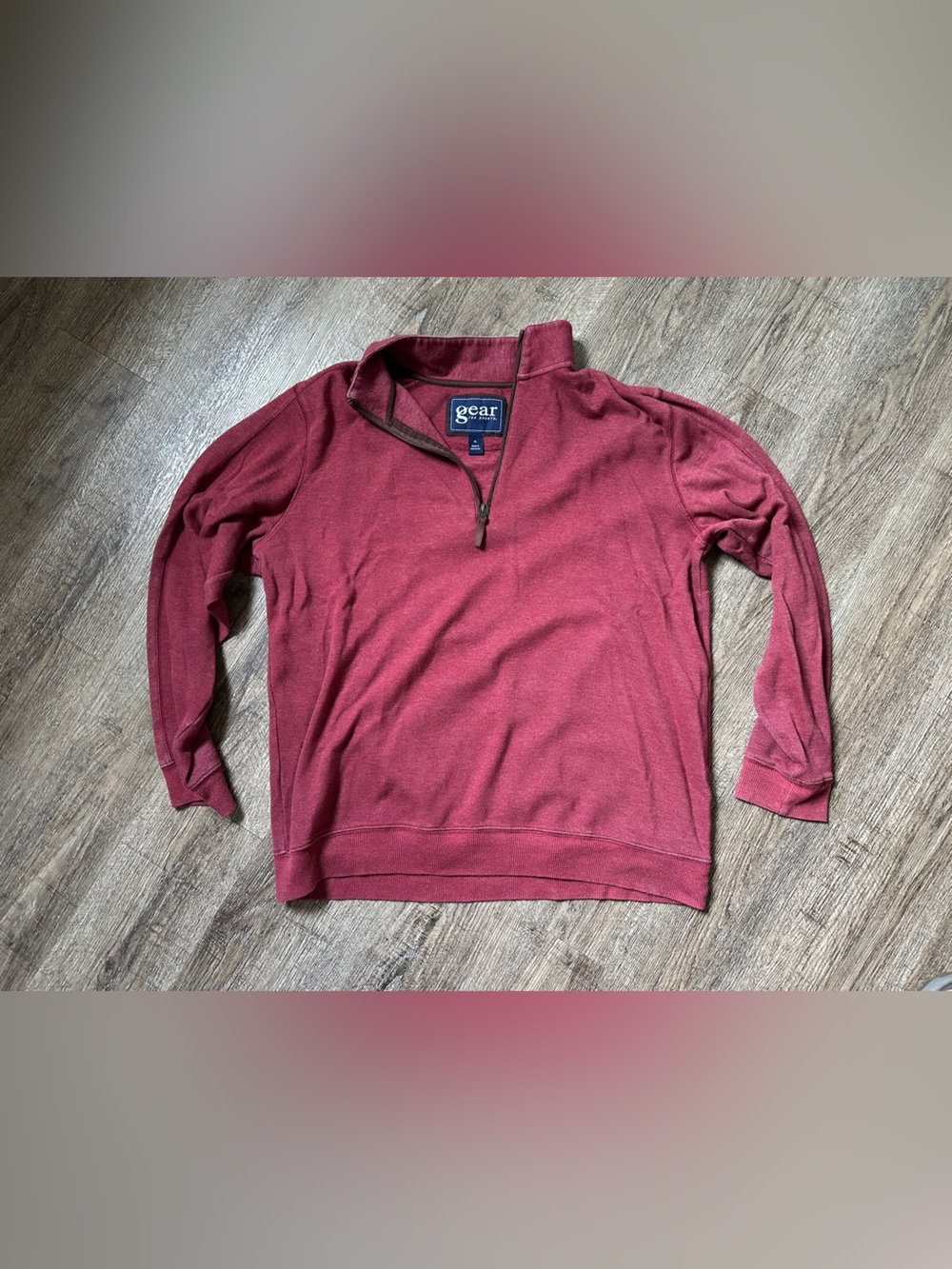 Gear For Sports Men’s Maroon Half-Zip Sweater